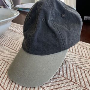 Adams Two-Tone Baseball Cap in Charcoal and Olive